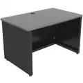 Versa Products Enclosed Desk: CD Series, 48 in Overall Wd, 30 in, 24 in Overall Dp, Gray Top