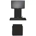 Versa Products Ultra Flat Computer Station For Use With Monitors, CPUs, Keybord Trays