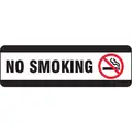 Label, No Smoking, Sign Header No Header, Paper, 7/8" x 2-7/8", Square, English