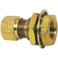 DOT Approved Compression Air Brake Fitting, Brass, 3/8" x 3/8"