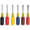 Nut Driver Set, Yellow with Multicolor Grip; Number of Pieces: 6
