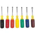 Nut Driver Set, Yellow with Multicolor Grip; Number of Pieces: 7