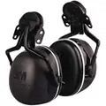 3M Hard Hat Mounted Ear Muffs, 31 dB Noise Reduction Rating NRR, Dielectric No, Black