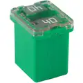 40A Time Delay, Nonindicating Plastic Fuse with 32VDC Voltage Rating; FMX Series, Green
