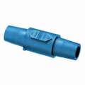 Hubbell 3R, 4X, 12 Taper Nose Double Connector, Female-Female, Blue