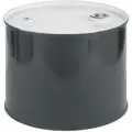 Transport Drum: 5 gal Capacity, 1A1/X1.6/250 UN Rating Liquid, 10 3/8 in Overall Ht, Black, Unlined