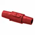 Hubbell 3R, 4X, 12 Taper Nose Double Connector, Female-Female, Red