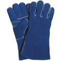 Welding Gloves, Gauntlet Cuff, XL, 13-1/4" Glove Length, Cowhide Leather Palm Material