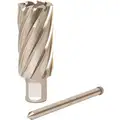 Jancy Slugger 5/8" X 2" High Speed Steel, Uncoated Annular Cutter with Pilot, Weldon Drive, 3/4" Shank Dia.