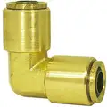 DOT Approved Brass Air Brake Push-To-Connect Union Elbow, 90 deg., 1/4 in. Tube OD