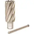3/4" X 2" High Speed Steel, Uncoated Annular Cutter with Pilot, Weldon Drive, 3/4" Shank Dia.