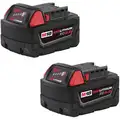 Milwaukee 48-11-1852 M18 REDLITHIUM XC Battery, Li-Ion, For Use With 18V Cordless Tools, 5.0Ah