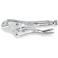 Straight Jaw Locking Pliers, Jaw Capacity: 1", Jaw Length: 1-3/16", Jaw Thickness: 1/4