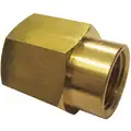 Brass Reducing Coupling, FNPT, 1/4" x 1/8" Pipe Size, 10 PK