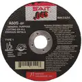 United Abrasives-Sait 4-1/2", Type 1 Aluminum Oxide Abrasive Cut-Off Wheel, 7/8" Arbor Hole Size, 0.045" Thickness