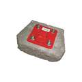 Anchor,Concrete,Plate,W/D-Ring, D-Ring, Steel, Bolt-On, 5,400 lb Tensile Strength