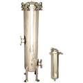 Filter Housing: 304 Stainless Steel, 3 in, NPT, 165 gpm, 150 psi, 50 3/4 in Overall Ht