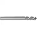 Drill Mill, 1/4" Milling Diameter, Number of Flutes: 4, 3/4" Length of Cut, Bright (Uncoated), 208