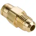 DOT Approved Male Connector, Push-To-Connect Air Brake Fitting, Brass, 1/4" x 1/4"