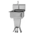 Hand Sink,With Faucet,21 In. L,
