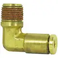 Male Elbow, Push-To-Connect Fitting, Brass, 1/8" x 1/8"