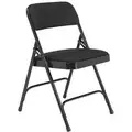 Black Steel Folding Chair with Black Seat Color, 4PK