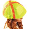 Occunomix Hard Hat Cover, Polyester Mesh, Yellow, For Use With Hard Hats