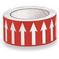Harris Industries Self-Adhesive, Vinyl Banding Tape with White Arrows on Red Background, 54 ft. L