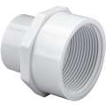 Reducing Adapter: 1 in x 3/4 in Fitting Pipe Size, Schedule 40, Female Socket x Female NPT, 450 psi