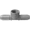 P VC Female Adapter Tee, Insert x Insert x FNPT, 3/4" Pipe Size - Pipe Fitting