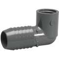 P VC Elbow, 90 Degrees, Insert x FNPT, 3/4" Pipe Size - Pipe Fitting