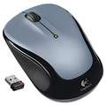 Logitech Mouse: Wireless, Laser, 3 Buttons, Silver, USB