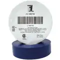 Power First Vinyl Electrical Tape, Rubber Tape Adhesive, 7.00 mil Thick, 3/4" X 66 ft., Blue, 1 EA