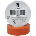 Power First Vinyl Electrical Tape, Rubber Tape Adhesive, 7.00 mil Thick, 3/4" X 66 ft., Orange, 1 EA
