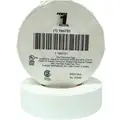 Power First Vinyl Electrical Tape, Rubber Tape Adhesive, 7.00 mil Thick, 3/4" X 60 ft., White, 1 EA