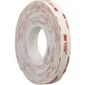 Acrylic Foam Double Sided VHB Foam Tape, Acrylic Adhesive, 45.00 mil Thick, 1" X 5 yd., White