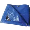Standard Duty, Polyethylene Tarp; Cut Size: 25 ft. x 40 ft., Blue