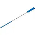 Vikan Tube and Valve Brush: Straight Handle, Polyester Bristle, Blue, 0.39 in Brush Dia