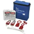 Ability One Lockout/Tagout Kit, Filled, General Lockout/Tagout, Tool Box, Blue