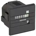 Trumeter Hour Meter, Electromechanical, Hours/Tenths Display Units, Number of Digits 6, Square