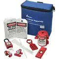 Lockout/Tagout Kit, Filled, Electrical Lockout, Tool Box, Blue