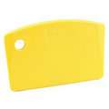 3-1/2" Polypropylene Hang Hole Mini Bench Scraper, Yellow