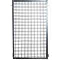 Wire Partition Panel: 60 in x 27 in, (2) Safety Nuts, Full Ht Panel