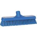 12"L Polyester Replacement Brush Head Deck Brush, Blue