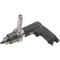 0.4 HP Industrial Duty Keyed Air Drill, Pistol Style, 1/2" Chuck Size