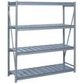 Lyon 4 Shelf, Starter Bulk Storage Rack; 1650 lb. Shelf Weight Capacity, 24" D x 96" H x 96" W, Ribbed Steel Decking