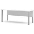 Bestar Table: Pro-Linea Series, 71 1/8 in Overall W, 29 1/2 in Overall Dp, White Top