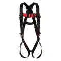 3M Protecta Full Body Harness: Gen Industry, Vest Harness, Back, Steel, No Padding, 420 lb Wt Capacity, Mating