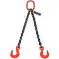 Lift-All 14 ft. Oblong, Sling Hook Chain Sling, Grade 100 Steel , Number of Sling Legs: 2