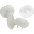 Power First Outlet Safety Cap, Clear, For Use With 15A Straight Blade Connectors